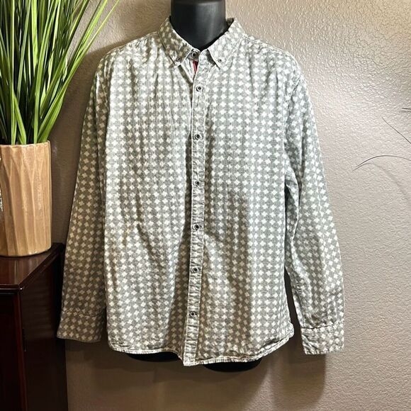 MS16 Geometrix New York men’s long sleeve, button-down dress shirt, size XL - Picture 1 of 12